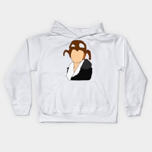 Amelia Earhart Illustration Kids Hoodie